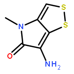 1,2-Dithiolo[4,3-b]pyrrol-5(4H)-one,6-amino-4-methyl-