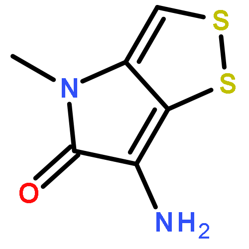 1,2-Dithiolo[4,3-b]pyrrol-5(4H)-one,6-amino-4-methyl-