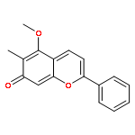 5-methoxy-6-methyl-2-phenylchromen-7-one