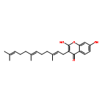 2,7-dihydroxy-3-[(2E,6E)-3,7,11-trimethyldodeca-2,6,10-trien-1-yl]-4H-chromen-4-one