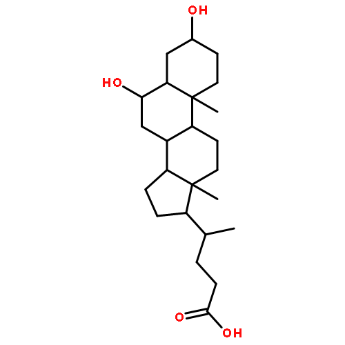 4-(3,6-dihydroxy-10,13-dimethyl-2,3,4,5,6,7,8,9,11,12,14,15,16,17-tetradecahydro-1H-cyclopenta[a]phenanthren-17-yl)pentanoic acid