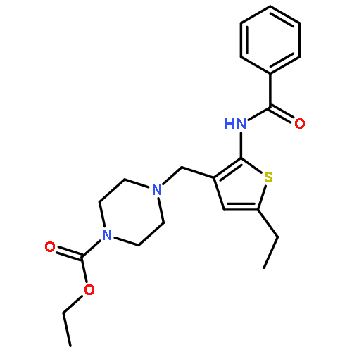 ethyl 4-{[2-(benzoylamino)-5-ethylthiophen-3-yl]methyl}piperazine-1-carboxylate