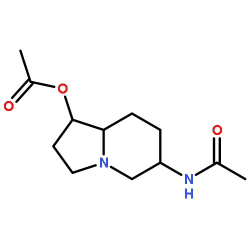 6-(acetylamino)octahydroindolizin-1-yl acetate