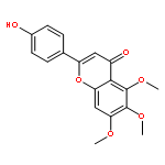 4H-1-Benzopyran-4-one,2-(4-hydroxyphenyl)-5,6,7-trimethoxy-