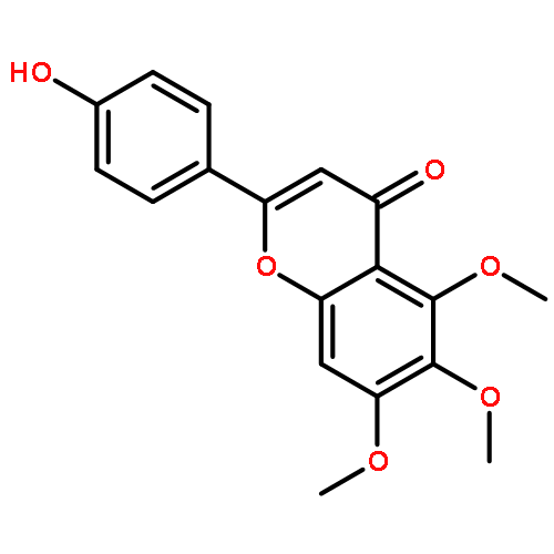 4H-1-Benzopyran-4-one,2-(4-hydroxyphenyl)-5,6,7-trimethoxy-