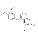 1-(3,4-Dimethoxybenzyl)-3,4-dihydro-6,7-dimethoxyisoquinoline