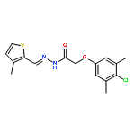 2-(4-chloro-3,5-dimethylphenoxy)-N'-[(3-methylthiophen-2-yl)methylidene]acetohydrazide