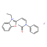 Benzoxazolium,2-[2-(acetylphenylamino)ethenyl]-3-ethyl-, iodide (1:1)