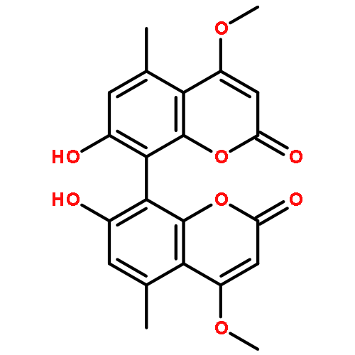 7,7'-dihydroxy-4,4'-dimethoxy-5,5'-dimethyl-2H,2'H-8,8'-bichromene-2,2'-dione