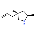 Pyrrolidine, 2,4-dimethyl-4-(2-propenyl)-, (2R,4S)-rel-