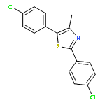 Thiazole, 2,5-bis(4-chlorophenyl)-4-methyl-