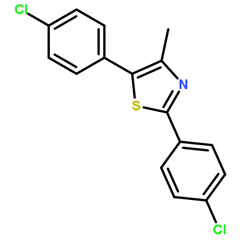 Thiazole, 2,5-bis(4-chlorophenyl)-4-methyl-