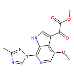 methyl 2-(4-methoxy-7-(3-methyl-1H-1,2,4-triazol-1-yl)-1H-pyrrolo[2,3-c]pyridin-3-yl)-2-oxoacetate