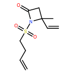 2-AZETIDINONE, 1-(3-BUTENYLSULFONYL)-4-ETHENYL-4-METHYL-