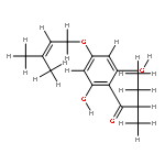 2,4,6-Trihydroxy-2-methylbutyrophenon-4-O-3',3'-dimethylallylether