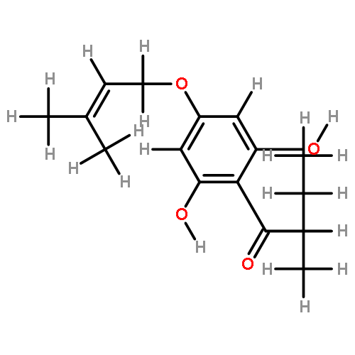 2,4,6-Trihydroxy-2-methylbutyrophenon-4-O-3',3'-dimethylallylether