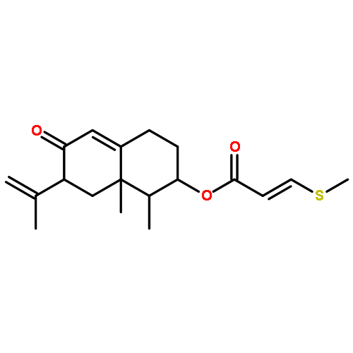 (1R,2R,7S,8aR)-1,8a-dimethyl-7-(1-methylethenyl)-6-oxo-1,2,3,4,6,7,8,8a-octahydronaphthalen-2-yl (2Z)-3-(methylsulfanyl)prop-2-enoate