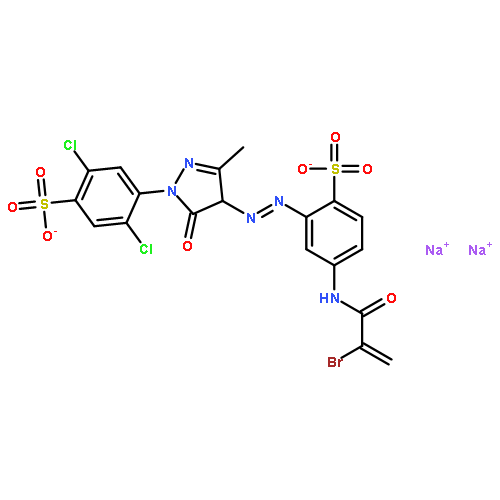 disodium 4-[4-[[5-[(2-bromo-1-oxoallyl)amino]-2-sulphonatophenyl]azo]-4,5-dihydro-3-methyl-5-oxo-1H-pyrazol-1-yl]-2,5-dichlorobenzenesulphonate