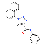 5-METHYL-1-NAPHTHALEN-1-YL-N-PHENYLTRIAZOLE-4-CARBOXAMIDE 