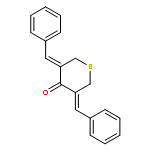 4H-THIOPYRAN-4-ONE, TETRAHYDRO-3,5-BIS(PHENYLMETHYLENE)-, (3Z,5Z)-