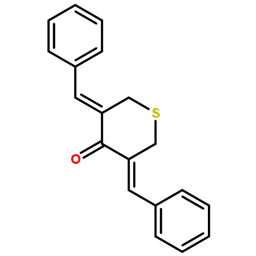 4H-THIOPYRAN-4-ONE, TETRAHYDRO-3,5-BIS(PHENYLMETHYLENE)-, (3Z,5Z)-