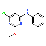 4-Pyrimidinamine, 6-chloro-2-methoxy-N-phenyl-