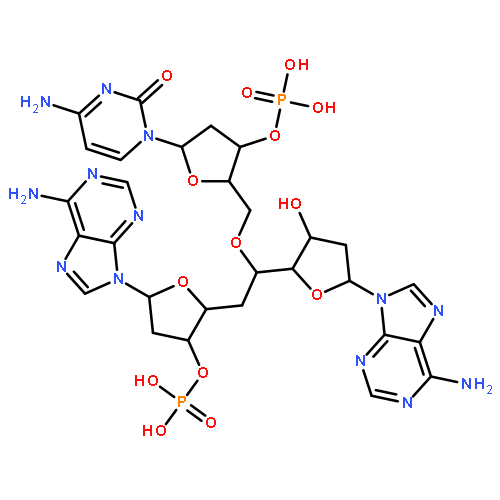 [(2R,3S,5R)-2-[2-[[(2R,3S,5R)-5-(4-amino-2-oxo-pyrimidin-1-yl)-3-phosphonooxy-tetrahydrofuran-2-yl]methoxy]-2-[(2S,3S,5R)-5-(6-aminopurin-9-yl)-3-hydroxy-tetrahydrofuran-2-yl]ethyl]-5-(6-aminopurin-9-yl)tetrahydrofuran-3-yl] dihydrogen phosphate