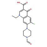 1-ethyl-6-fluoro-7-(4-formylpiperazin-1-yl)-4-oxo-quinoline-3-carboxylic acid