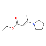 (Z)-ETHYL 3-(PYRROLIDIN-1-YL)BUT-2-ENOATE 