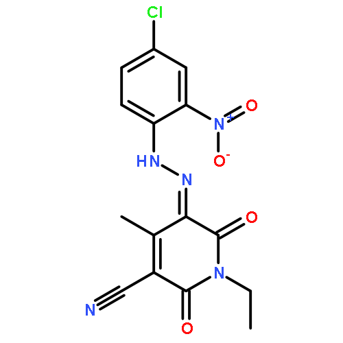 3-Pyridinecarbonitrile,5-[(4-chloro-2- nitrophenyl)azo]-1-ethyl-1,2-dihydro-6- hydroxy-4-methyl-2-oxo- 