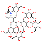 D-Glucose, O-alpha-D-mannopyranosyl-(1-6)-O-(O-alpha-L-mannopyranosyl-(1-2)-O-alpha-L-mannopyranosyl-(1-2)-alpha-L-mannopyranosyl-(1-3))-O-beta-D-mannopyranosyl-(1-3(or 1-4))-O-2-(acetylamino)-2-deoxy-beta-D-glucopyranosyl-(1-4)-2-(acetylamino)-2-deoxy-