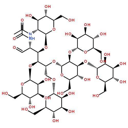 D-Glucose, O-alpha-D-mannopyranosyl-(1-6)-O-(O-alpha-L-mannopyranosyl-(1-2)-O-alpha-L-mannopyranosyl-(1-2)-alpha-L-mannopyranosyl-(1-3))-O-beta-D-mannopyranosyl-(1-3(or 1-4))-O-2-(acetylamino)-2-deoxy-beta-D-glucopyranosyl-(1-4)-2-(acetylamino)-2-deoxy-