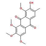 2-HYDROXY-1,6,7,8-TETRAMETHOXY-3-METHYLANTHRACENE-9,10-DIONE 