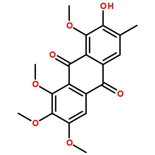 2-HYDROXY-1,6,7,8-TETRAMETHOXY-3-METHYLANTHRACENE-9,10-DIONE 