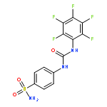 Benzenesulfonamide, 4-[[[(pentafluorophenyl)amino]carbonyl]amino]-