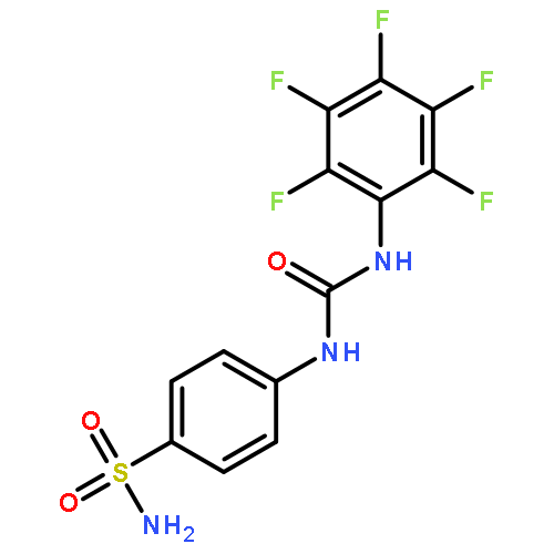 Benzenesulfonamide, 4-[[[(pentafluorophenyl)amino]carbonyl]amino]-