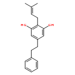 2-(3-methylbut-2-en-1-yl)-5-(2-phenylethyl)benzene-1,3-diol