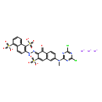 TRISODIUM 2-[[6-[(4,6-DICHLORO-1,3,5-TRIAZIN-2-YL)METHYLAMINO]-1-HYDROXY-3-SULPHONATO-2-NAPHTHYL]AZO]NAPHTHALENE-1,5-DISULPHONATE 