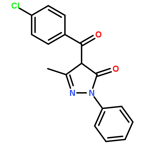 4-(4-CHLOROBENZOYL)-5-METHYL-2-PHENYL-4H-PYRAZOL-3-ONE 