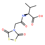 L-Valine, N-[(3,5-dioxo-1,2,4-dithiazolidin-4-yl)acetyl]-