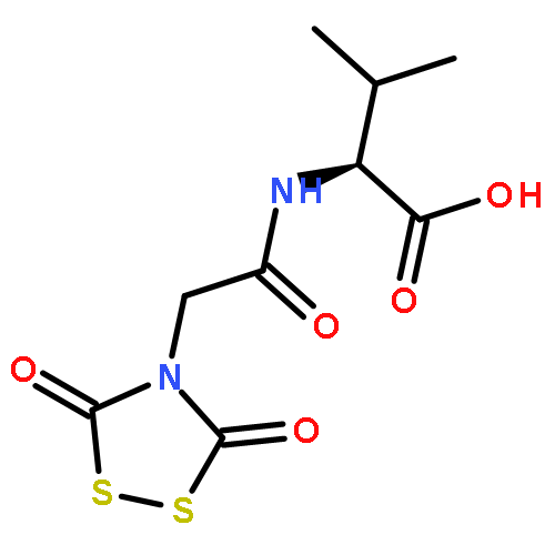 L-Valine, N-[(3,5-dioxo-1,2,4-dithiazolidin-4-yl)acetyl]-