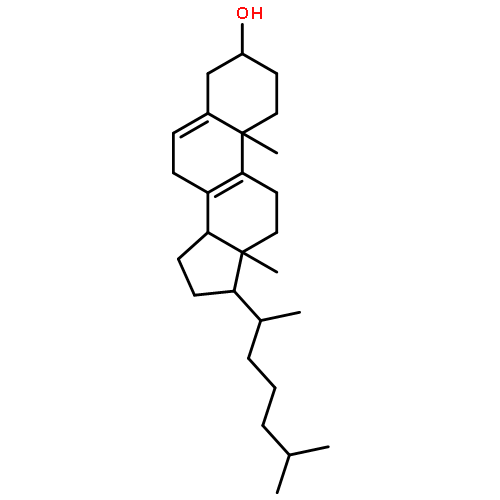 (3beta,14xi)-cholesta-5,8-dien-3-ol