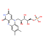 D-Ribitol,1-deoxy-1-(2,3-dihydro-7,8-dimethyl-1,3-dioxopyrido[3,4-b]quinoxalin-5(1H)-yl)-,5-(dihydrogen phosphate)