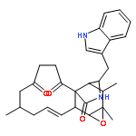 (1E,4S,9aR,12S,12aR,13S,13aR,14aS,14bR)-12-(1H-indol-3-ylmethyl)-4,13,13a-trimethyl-4,5,7,8,12,12a,13,13a,14a,14b-decahydro-3H-cycloundeca[d]oxireno[f]isoindole-6,9,10(11H)-trione