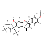 2',4',6'-Tri-Me ether-2',4,4',6'-Tetrahydroxy-3'-prenylchalcone