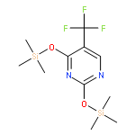 TRIMETHYL-[5-(TRIFLUOROMETHYL)-2-TRIMETHYLSILYLOXYPYRIMIDIN-4-YL]OXYSILANE 