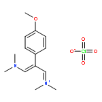 Methanaminium,N-[3-(dimethylamino)-2-(4-methoxyphenyl)-2-propenylidene]-N-methyl-,perchlorate