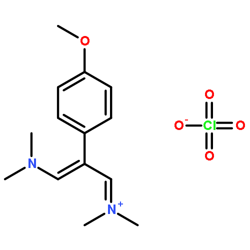 Methanaminium,N-[3-(dimethylamino)-2-(4-methoxyphenyl)-2-propenylidene]-N-methyl-,perchlorate