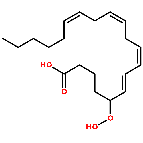 6,8,11,14-Eicosatetraenoic acid, 5-hydroperoxy-, (6E,8Z,11Z,14Z)-