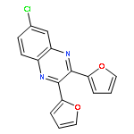 QUINOXALINE, 6-CHLORO-2,3-DI-2-FURANYL-